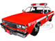 1987 Chevrolet Caprice 9C1 FDNY The Official Fire Department City of New York Red with White Top and Stripes Artisan Collection 1/18 Diecast Model Car Greenlight 19141