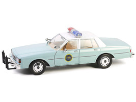 1987 Chevrolet Caprice 9C1 US Border Patrol Light Green with White Top Artisan Collection 1/18 Diecast Model Car Greenlight 19142