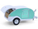 1971 Volkswagen Type 2 Van Seafoam Green and White with Surfboards and Teardrop Trailer Hitch & Tow Series 33 1/64 Diecast Model Cars Greenlight 32330B