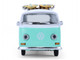 1971 Volkswagen Type 2 Van Seafoam Green and White with Surfboards and Teardrop Trailer Hitch & Tow Series 33 1/64 Diecast Model Cars Greenlight 32330B