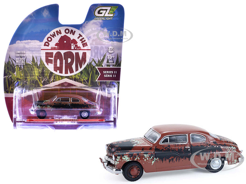 1949 Mercury Eight Barn Find Brown Rusted Down on the Farm Series 11 1/64 Diecast Model Greenlight 48110A