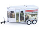 Horse Trailer Silver with Custom Horse Wrap Down on the Farm Series 11 1/64 Diecast Model Greenlight 48110F Horse Trailer Silver with Custom Horse Wrap Down on the Farm Series 11 1/64 Diecast Model Greenlight 48110F