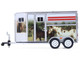 Horse Trailer Silver with Custom Horse Wrap Down on the Farm Series 11 1/64 Diecast Model Greenlight 48110F Horse Trailer Silver with Custom Horse Wrap Down on the Farm Series 11 1/64 Diecast Model Greenlight 48110F