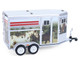 Horse Trailer Silver with Custom Horse Wrap Down on the Farm Series 11 1/64 Diecast Model Greenlight 48110F