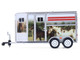 Horse Trailer Silver with Custom Horse Wrap Down on the Farm Series 11 1/64 Diecast Model Greenlight 48110F