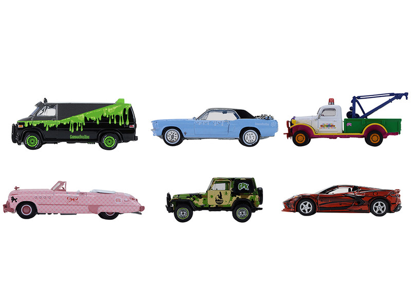 Garbage Pail Kids Series #8 Set of 6 pieces 1/64 Diecast Models Greenlight 54120SET