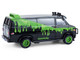 1983 GMC Vandura Van Gray Metallic and Black with Green Slime Graphics Petey Da Fool Garbage Pail Kids Series 8 1/64 Diecast Model Car Greenlight 54120A