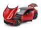 2022 Ferrari Purosangue Rosso Magma Red Metallic with Black Top 1/18 Diecast Model Car Polistil 18FE02021-WB