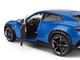 2022 Ferrari Purosangue Blu Corsa Blue Metallic with Black Top and Orange Interior 1/18 Diecast Model Car Polistil 18FE02022-WB