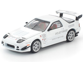 Mazda RX7 FC3S RE Amemiya RHD Right Hand Drive White 1/64 Diecast Model Car Pop Race PR640260