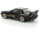 Pandem S13 RHD Right Hand Drive Black with Gold Accents 1/64 Diecast Model Car Pop Race PR640289 Pandem S13 RHD Right Hand Drive Black with Gold Accents 1/64 Diecast Model Car Pop Race PR640289