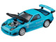 Mazda RX7 FC3S RE Amemiya RHD Right Hand Drive Light Blue with Carbon Hood Tokyo Auto Salon 2026 1/64 Diecast Model Car Pop Race PR640470