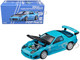 Mazda RX7 FC3S RE Amemiya RHD Right Hand Drive Light Blue with Carbon Hood Tokyo Auto Salon 2026 1/64 Diecast Model Car Pop Race PR640470
