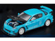 Mazda RX8 RE Amemiya RHD Right Hand Drive Light Blue with Carbon Hood Tokyo Auto Salon 2026 1/64 Diecast Model Car Pop Race PR640471