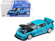 Mazda RX8 RE Amemiya RHD Right Hand Drive Light Blue with Carbon Hood Tokyo Auto Salon 2026 1/64 Diecast Model Car Pop Race PR640471 Mazda RX8 RE Amemiya RHD Right Hand Drive Light Blue with Carbon Hood Tokyo Auto Salon 2026 1/64 Diecast Model Car Pop Race PR640471