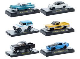 Auto Thentics 6 piece Set Release 106 IN DISPLAY CASES Limited Edition 1/64 Diecast Model Cars M2 Machines  32500-106