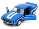 1969 Chevrolet Camaro Blue Metallic with White Stripes 2 Fast 2 Furious 2003 Movie Fast & Furious Series 1/32 Diecast Model Car Jada 34443