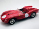 Ferrari 250 TR Pontoon Fender Press Clienti Corsa 1958 Rosso Corsa Red with White Circle Graphics Mythos Series with Display Case Limited Edition to 40 pieces Worldwide 1/18 Model Car Tecnomodel TM18-254N