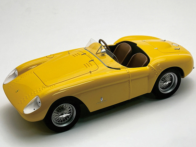 Ferrari 500 Mondial Press Version 1956 Giallo Modena Yellow Mythos Series with Display Case Limited Edition to 25 pieces Worldwide 1/18 Model Car Tecnomodel TM18-278G