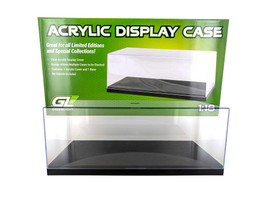Acrylic Display Case for 1 18 1 24 Scale Model Cars with Black Plastic Base Replaces Greenlight 55020 Greenlight 55028