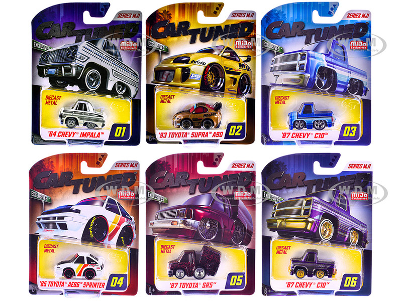 Mijo Exclusives Series MJ1 Set of 6 Pieces Diecast Model Cars CarTuned 431695