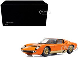 Lamborghini Miura P 400 Orange 1/18 Diecast Model Car Kyosho KS08314PB