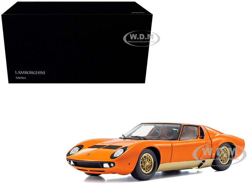 Lamborghini Miura P 400 Orange 1/18 Diecast Model Car Kyosho KS08314PB