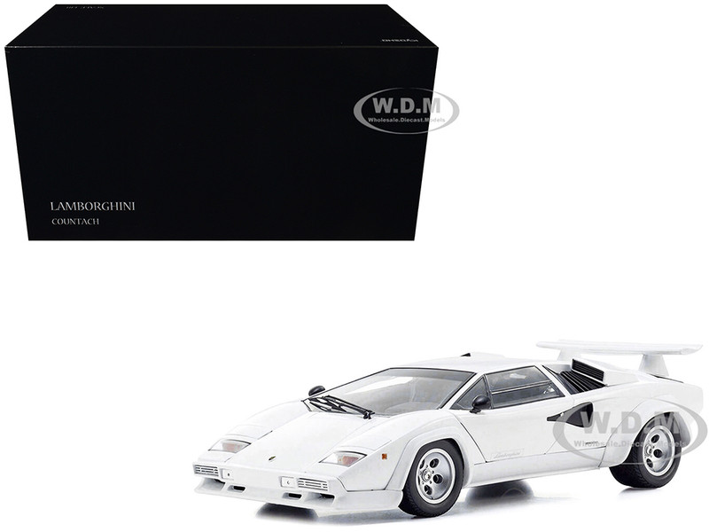 Lamborghini Countach LP 400S White 1/18 Diecast Model Car Kyosho KS08320WFL