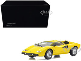 Lamborghini Countach LP 400 Yellow 1/18 Diecast Model Car Kyosho KS08321YT