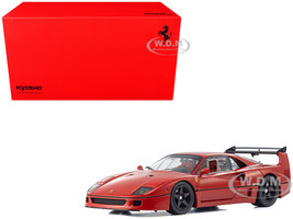 Ferrari F40 Light Weight LM Wing Red 1/18 Diecast Model Car Kyosho KS08416RLM