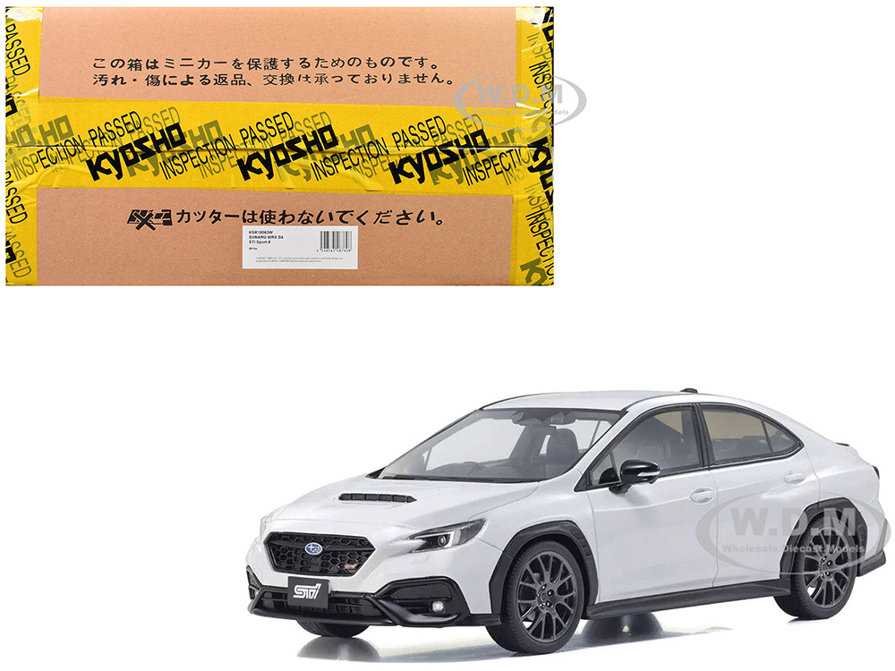 Subaru WRX S4 STI Sport# RHD (Right Hand Drive) White 1/18 Model