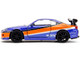 2001 Nissan Silvia S15 RHD Right Hand Drive Blue Metallic with Graphics The Fast and the Furious Tokyo Drift 2006 Movie Fast & Furious Series 1/32 Diecast Model Car Jada 34446