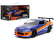 2001 Nissan Silvia S15 RHD Right Hand Drive Blue Metallic with Graphics The Fast and the Furious Tokyo Drift 2006 Movie Fast & Furious Series 1/32 Diecast Model Car Jada 34446