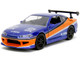2001 Nissan Silvia S15 RHD Right Hand Drive Blue Metallic with Graphics The Fast and the Furious Tokyo Drift 2006 Movie Fast & Furious Series 1/32 Diecast Model Car Jada 34446