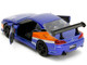 2001 Nissan Silvia S15 RHD Right Hand Drive Blue Metallic with Graphics The Fast and the Furious Tokyo Drift 2006 Movie Fast & Furious Series 1/32 Diecast Model Car Jada 34446