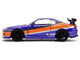 2001 Nissan Silvia S15 RHD Right Hand Drive Blue Metallic with Graphics The Fast and the Furious Tokyo Drift 2006 Movie Fast & Furious Series 1/32 Diecast Model Car Jada 34446