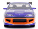 2001 Nissan Silvia S15 RHD Right Hand Drive Blue Metallic with Graphics The Fast and the Furious Tokyo Drift 2006 Movie Fast & Furious Series 1/32 Diecast Model Car Jada 34446