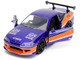 2001 Nissan Silvia S15 RHD Right Hand Drive Blue Metallic with Graphics The Fast and the Furious Tokyo Drift 2006 Movie Fast & Furious Series 1/32 Diecast Model Car Jada 34446
