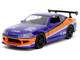 2001 Nissan Silvia S15 RHD Right Hand Drive Blue Metallic with Graphics The Fast and the Furious Tokyo Drift 2006 Movie Fast & Furious Series 1/32 Diecast Model Car Jada 34446