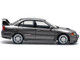 Mitsubishi Lancer Evolution IV RHD Right Hand Drive Dark Gray Metallic 1/64 Diecast Model Car Pop Race PR640327