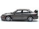 Mitsubishi Lancer Evolution IV RHD Right Hand Drive Dark Gray Metallic 1/64 Diecast Model Car Pop Race PR640327