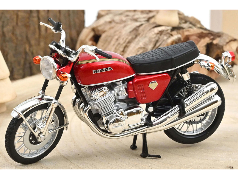 Honda CB750 Motorcycle Red Metallic 1/18 Diecast Model Norev 182026