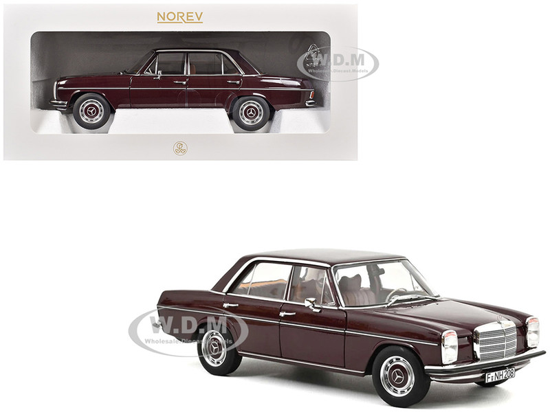 1968 Mercedes Benz 200 Dark Red Brown 1/18 Diecast Model Car Norev 183778
