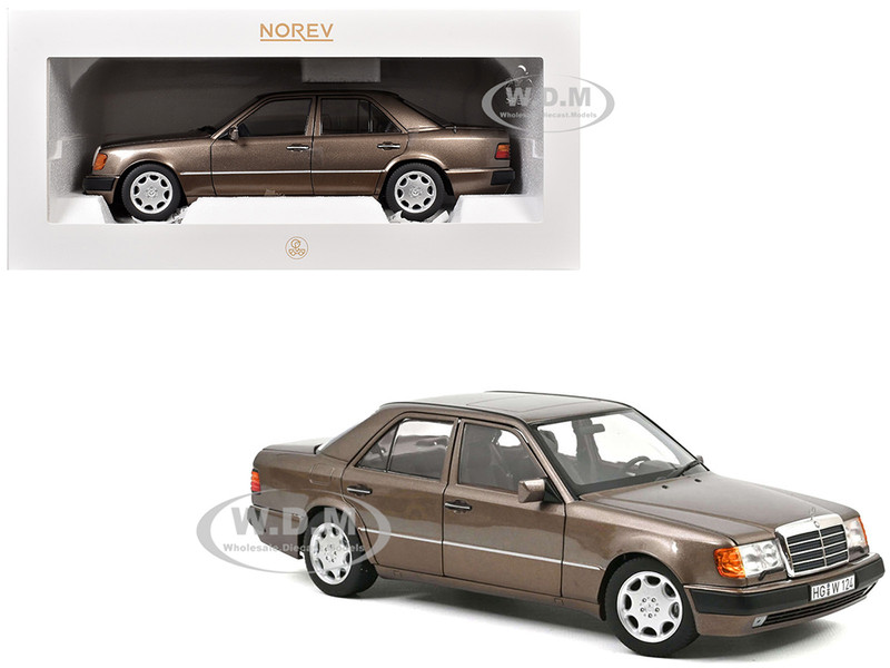 1990 Mercedes Benz 500 E Impala Brown Metallic 1/18 Diecast Model Car Norev 183954
