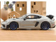 2023 Porsche Cayman GT4 RS Weissach Pack Chalk Gray with Carbon Hood Stripes 1/18 Diecast Model Car Norev 187253