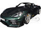 2023 Porsche 718 Spyder RS Weissach Pack Forest Green Metallic with Carbon Hood Stripes 1/18 Diecast Model Car Norev 187272 2023 Porsche 718 Spyder RS Weissach Pack Forest Green Metallic with Carbon Hood Stripes 1/18 Diecast Model Car Norev 187272