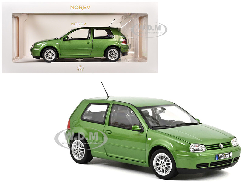 1998 Volkswagen Golf GTI Green Metallic 1/18 Diecast Model Car Norev 188571