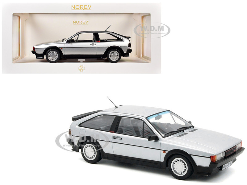 1988 Volkswagen Scirocco GTX 16V Flash Silver Metallic 1/18 Diecast Model Car Norev 188635