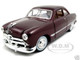 1949 Ford Coupe Burgundy 1/24 Diecast Model Car Motormax 73213