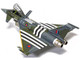 Eurofighter Typhoon FGR4 Fighter Aircraft ZJ913 FM G Moggy D Day 80th Anniversary Display Scheme 2024 Royal Air Force The Aviation Archive Series 1/48 Diecast Model Corgi AA29004